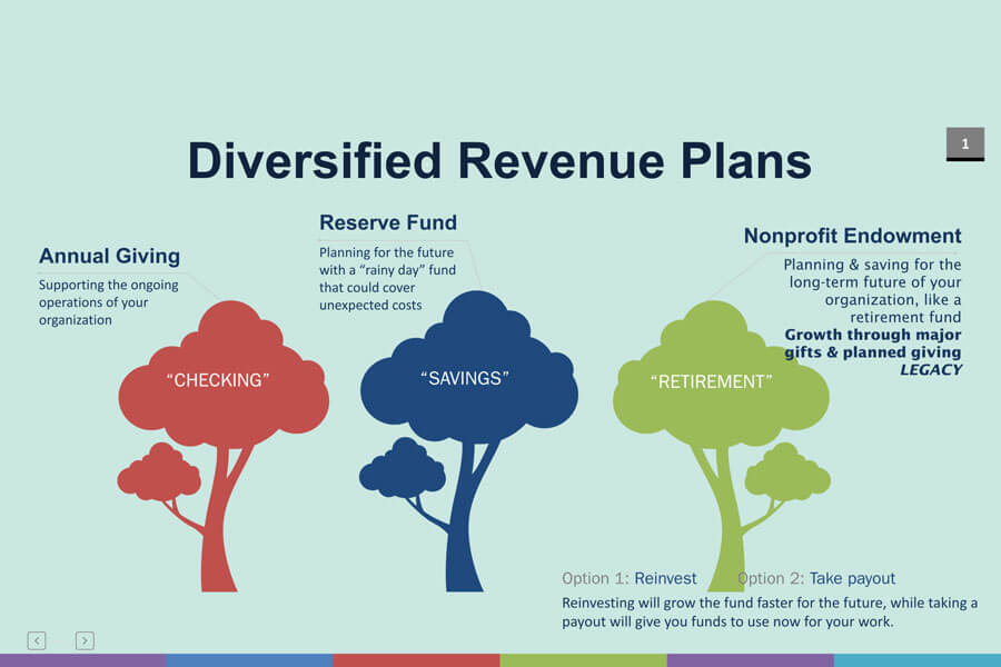 Page 2 Diversified Revenue Plans Nonprofit Endowments